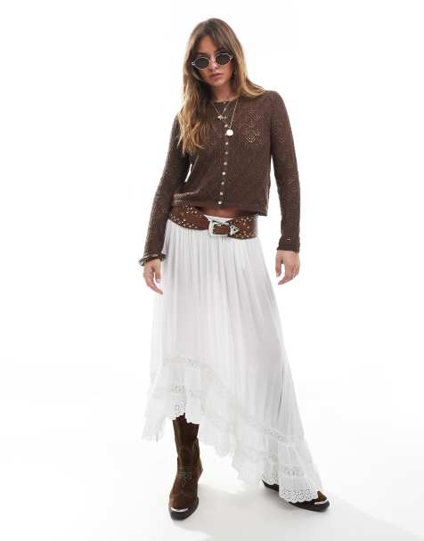 Stradivarius – Langärmlige Strickjacke aus Feinstrick in Braun - view 1