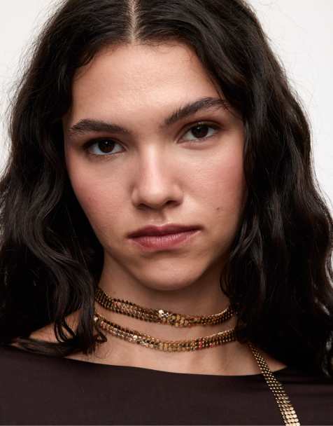 Stradivarius - Lange lariat-ketting in goud - view 1