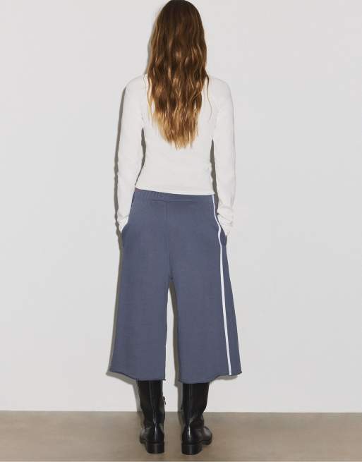 Stradivarius langærmet henley-top i ecru, 3 af 7