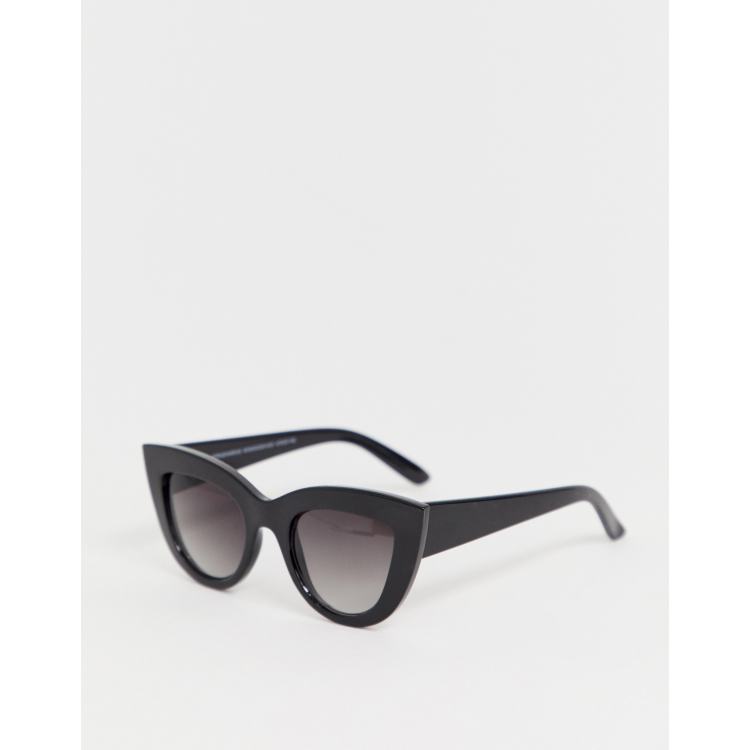 Stradivarius large cateye sunglasses in black