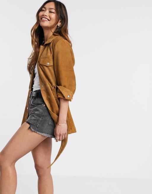 overshirt with belt