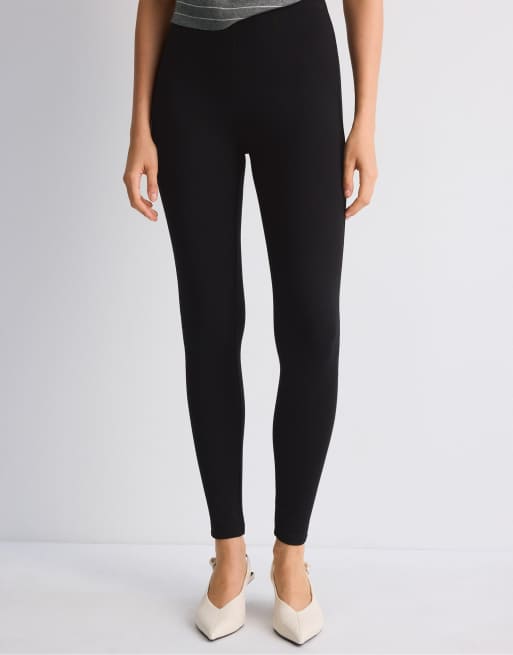Stradivarius legging en maille noir, 2 de 7