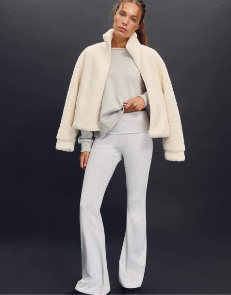 Stradivarius - Legging évasé - Gris chiné - view 1