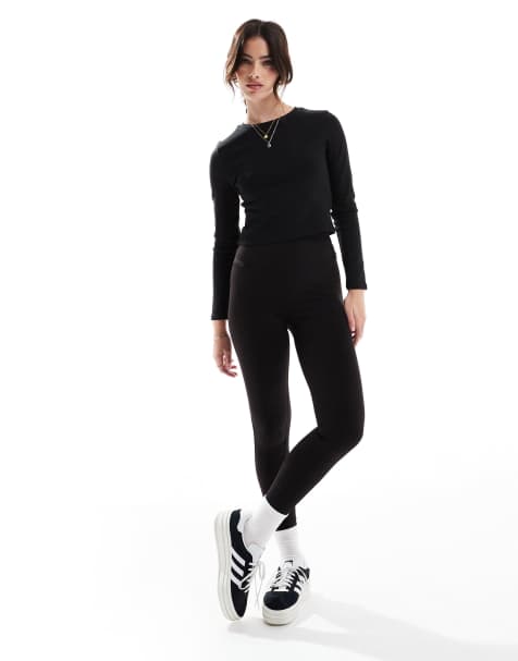 Stradivarius - Leggings modellanti neri - view 1