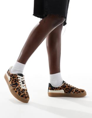 Stradivarius Leopard Print Sneakers-multi