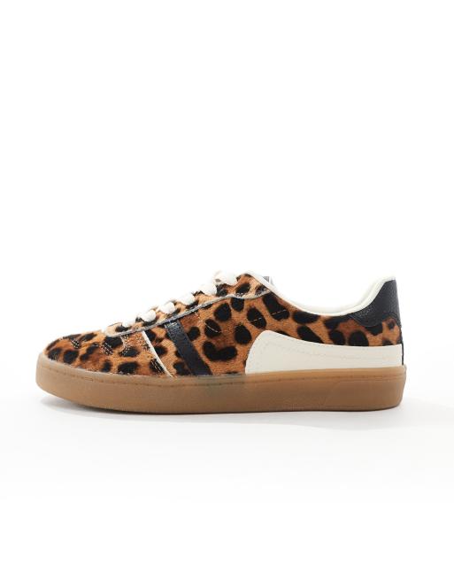 Stradivarius leopard print trainer