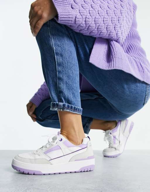 Stradivarius - Lilla retro-sneakers