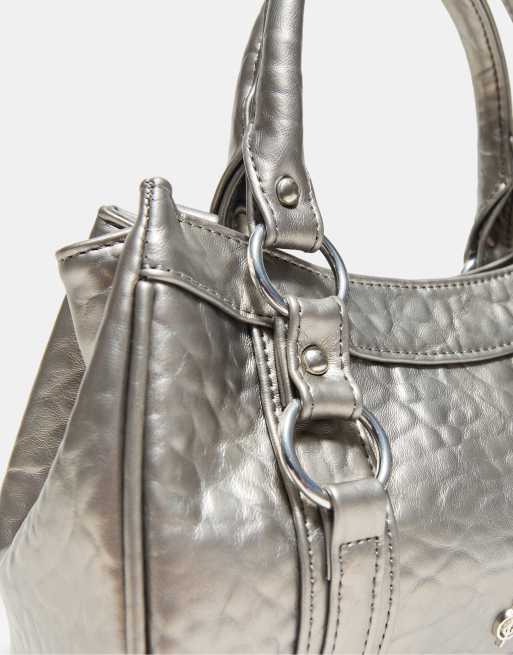 Stradivarius lille bowlingtaske i grå, 4 af 4