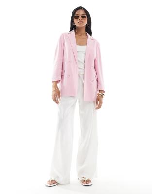 Stradivarius Linen Look Blazer