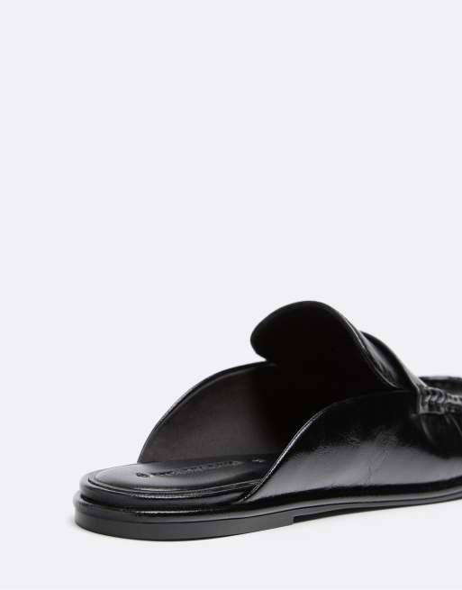 Stradivarius Loafer mit Lederoptik in Schwarz, 5 von 5