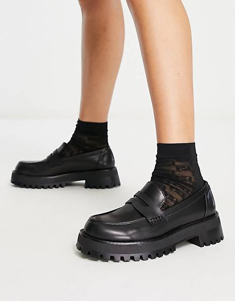 Dames Schoenen voor voor Platte schoenen voor Loafers en mocassins Naturläufer Trotteur in het Zwart 