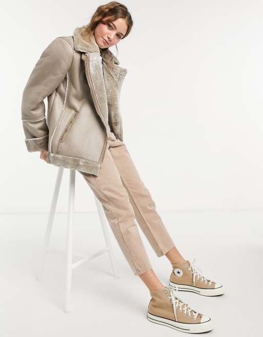 Veste beige stradivarius new arrivals