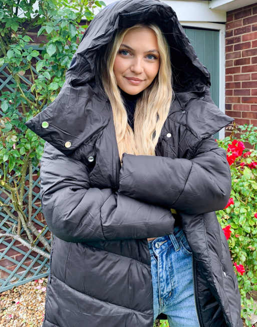 Asos long clearance puffer coat