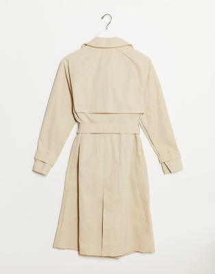 long camel trench coat