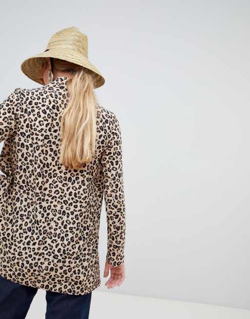 Stradivarius leopard outlet print coat