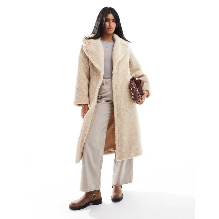 Stradivarius double button longline coat deals