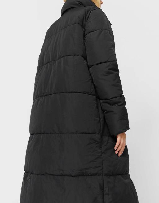 Stradivarius longline puffer outlet jacket