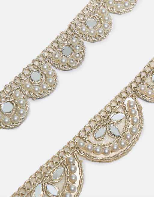 Stradivarius - Lot de 2 bracelets effet miroir - Doré, 4 de 4