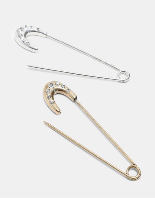 Stradivarius lot de 3 broches dorées, 4 de 4