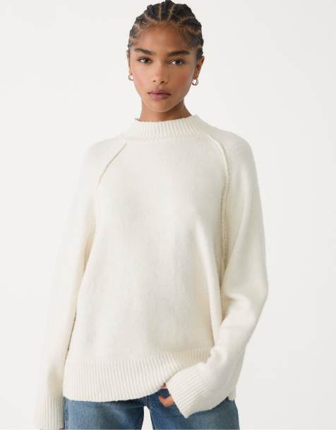 Stradivarius - Maglione basic color vaniglia - view 1