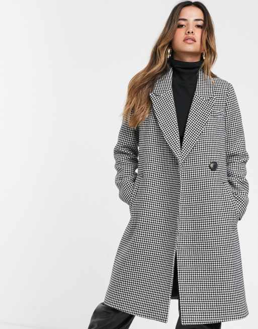 manteau pied de poule stradivarius