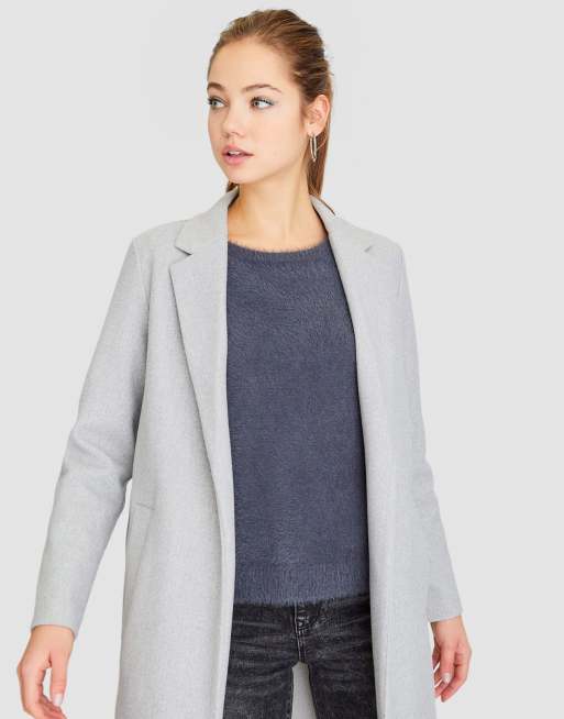 Stradivarius best sale manteau gris