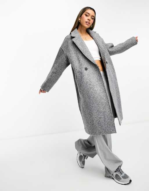 Manteau gris femme discount stradivarius