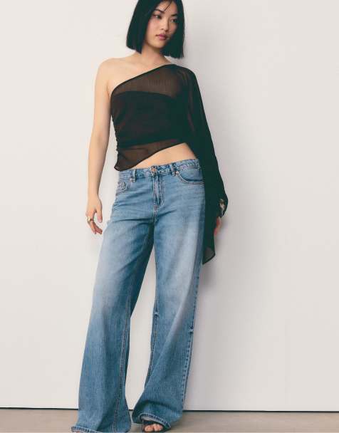 Stradivarius - Mantella asimmetrica marrone - view 1