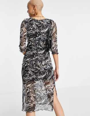 grey marble dress