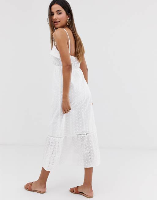 Stradivarius 2025 robe blanche