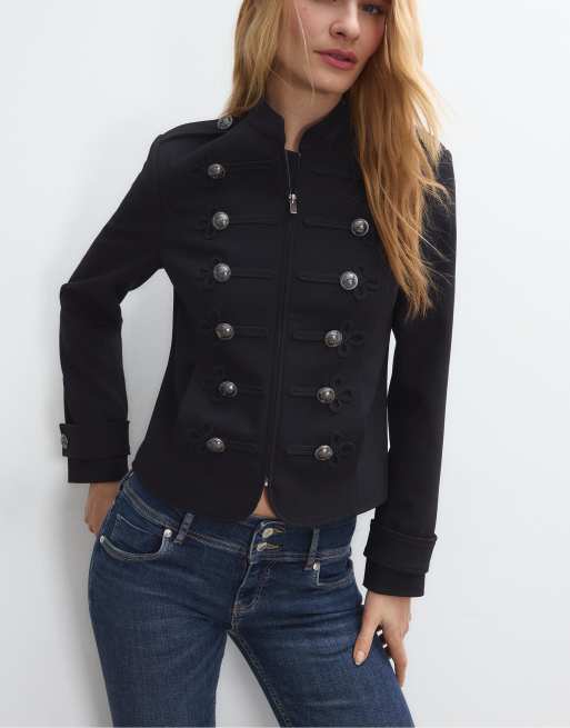 Stradivarius – Mellanblå, tvättade, smala jeans med låg midja, 4 av 4