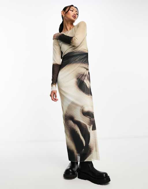 Stradivarius 2025 maxi dress