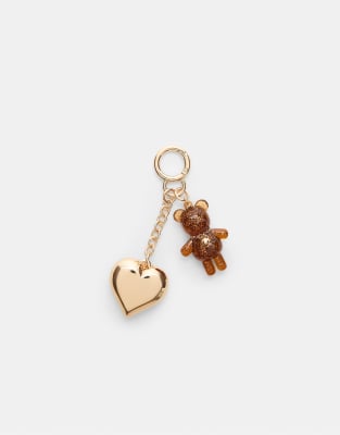  Metallic bear charm in bronze