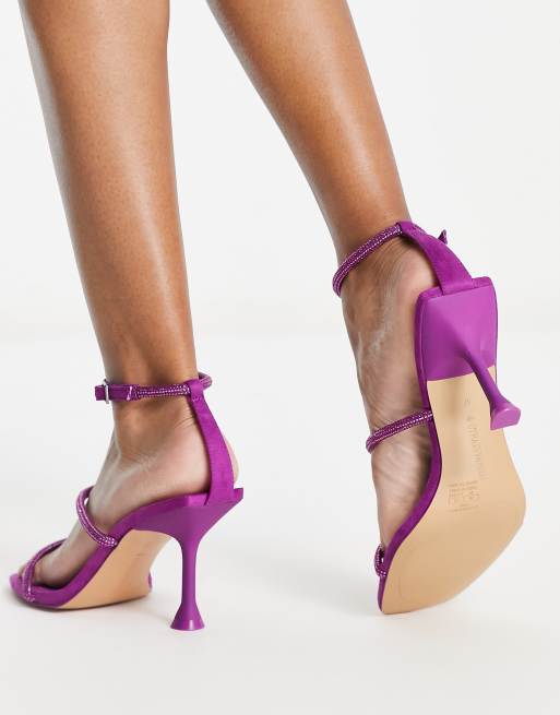 Purple on sale strappy sandals