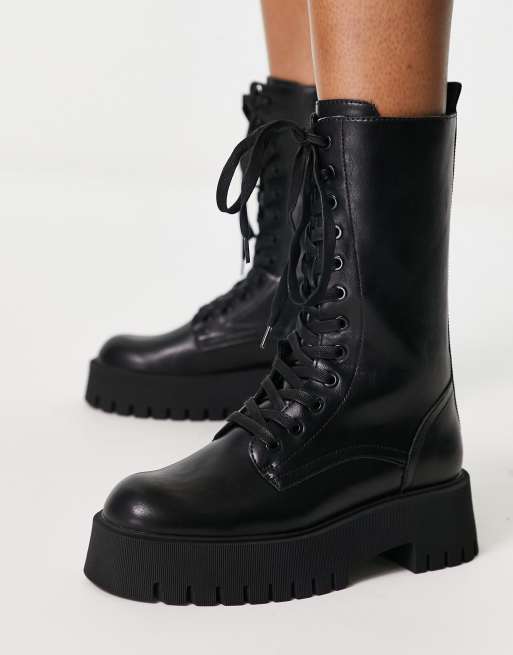 Stradivarius biker boots sale