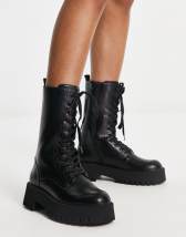 Truffle Collection chunky chelsea boots in black | ASOS