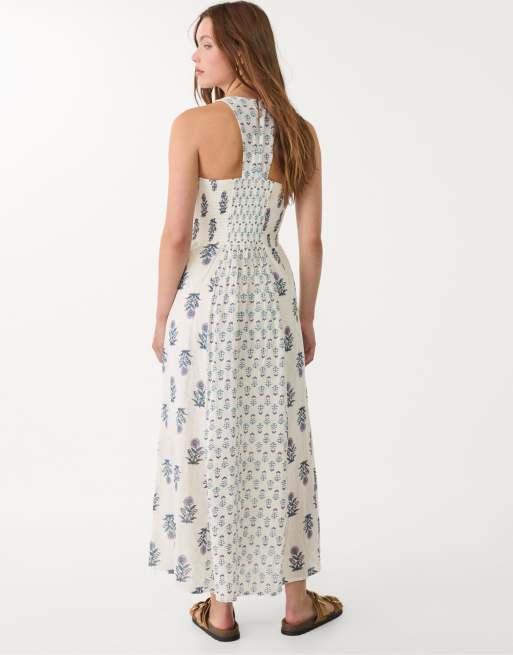 Stradivarius midi dress in navy blue, 2 of 4
