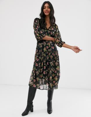 stradivarius midi dress