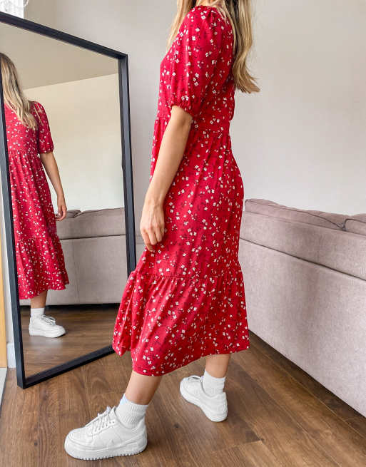 Robe rouge stradivarius new arrivals