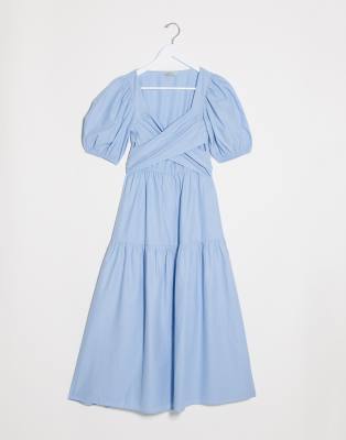 stradivarius midi dress