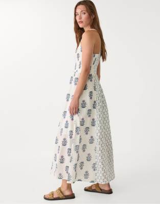 Stradivarius - Midikleid in Marineblau
