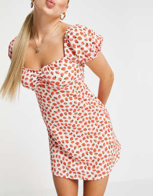 asos strawberry dress