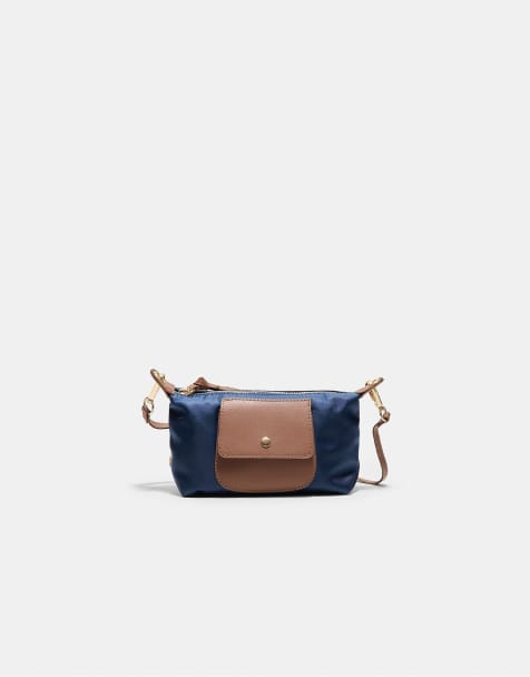 Stradivarius mini borsa a contrasto blu - view 1