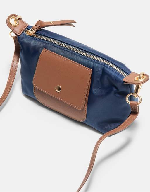 Stradivarius mini borsa a contrasto blu, 4 di 4