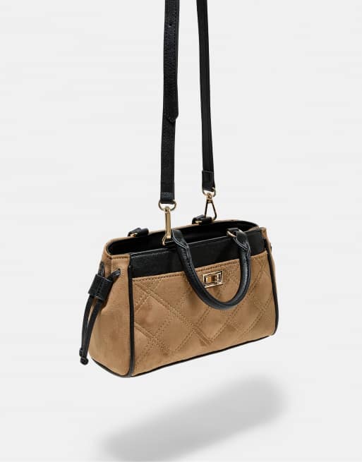 Stradivarius mini borsa city in cammello chiaro, 2 di 4