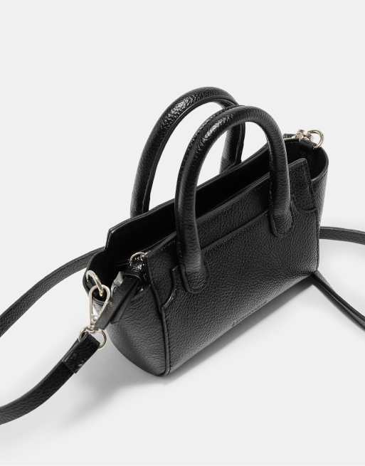 Stradivarius Mini crossbody bag in black, 4 of 5