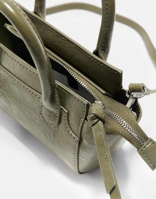 Stradivarius Mini-Crossbody-Tasche in Khaki, 5 von 5