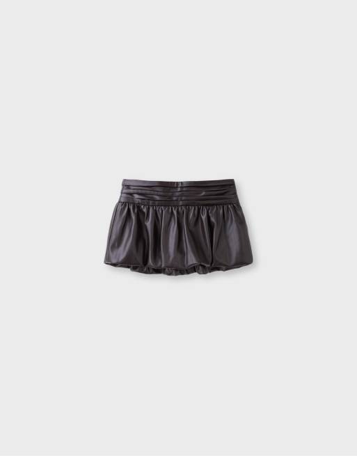 Stradivarius mini-jupe ballon marron, 6 de 7