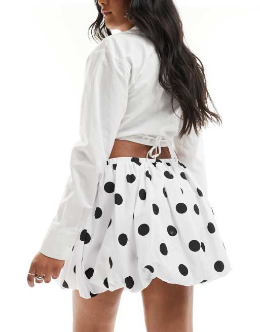 Jupe a pois stradivarius sale