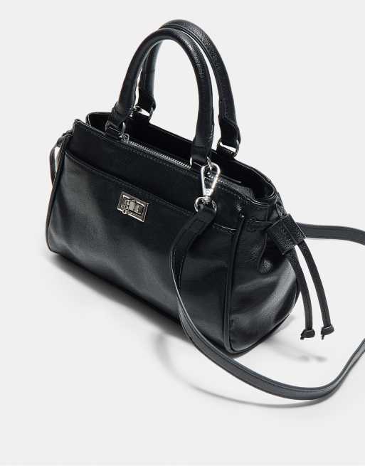 Stradivarius mini sac à rabat city noir, 4 de 4